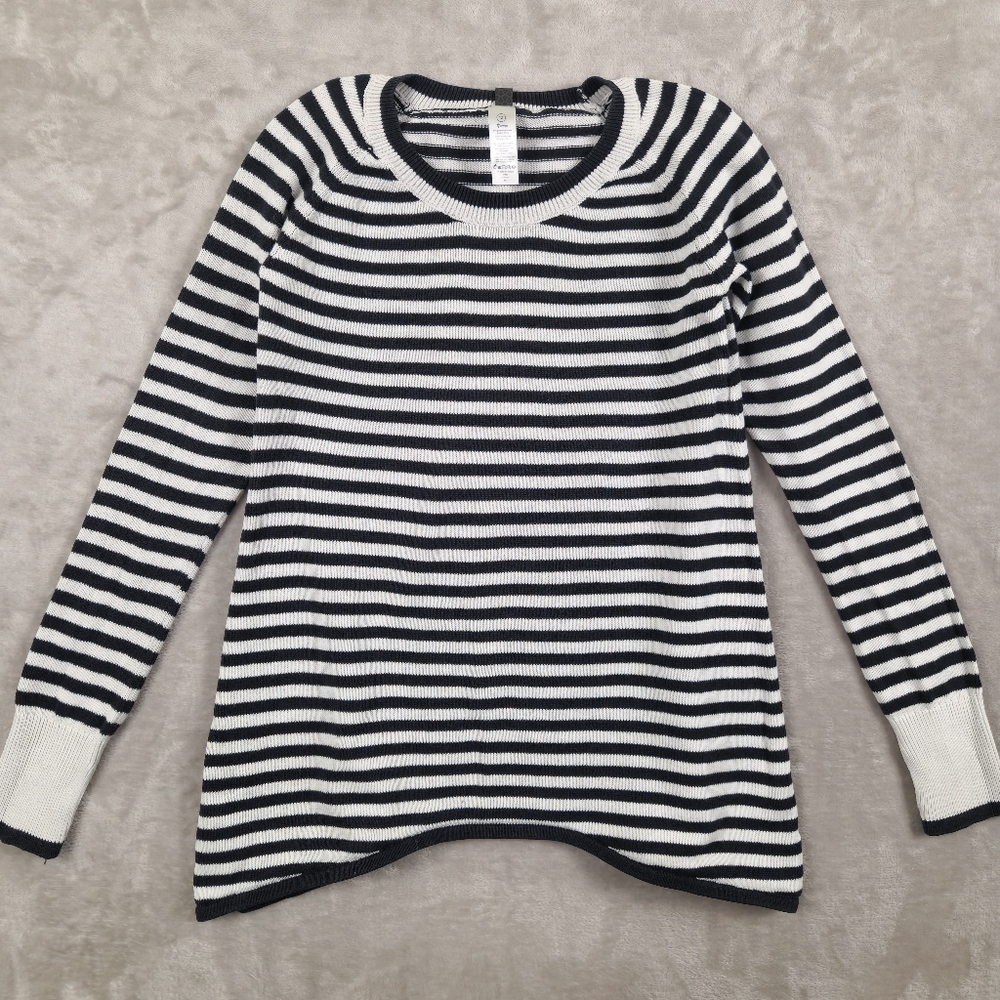 Ivivva Striped Knit Top With Thumbholes Girls Size 12‎